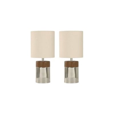 Pack Velador de Mesa Erika Cromo E27