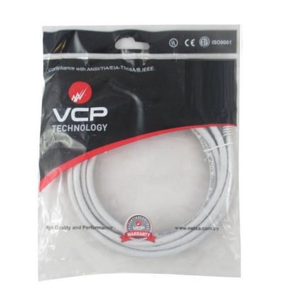 Patch Cord Cat 6 1MT Gris