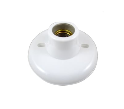 Portalampara E27 Plafon Plastico Blanco