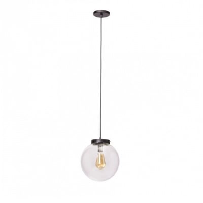 Colgante Esfera 1L E27 D30CM Negro
