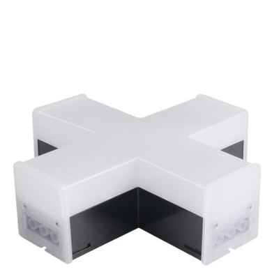 Conector LED Cruz P/ Lineal Conectable 12W 3 en 1 Calido/Frio/Neutro