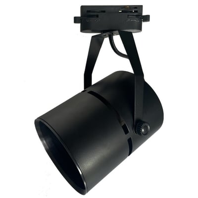 Cabezal P/ Riel Monofasico PAR30 Ranura Negro D105 L145