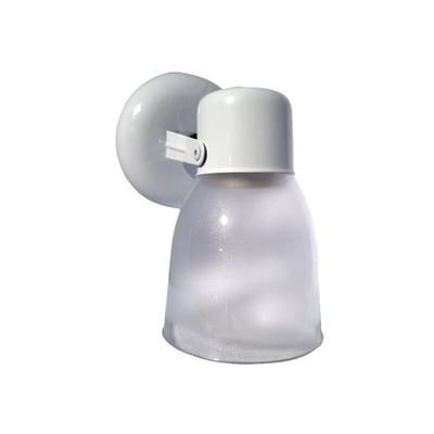 Aplique 1 Luz C/Tulipa Policarbonato Lujan E27 Blanco