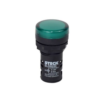 Luz Piloto LED Verde 22MM 220VAC