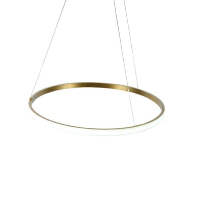 Colgante LED 38W Anillos 3000K Gold 80CM