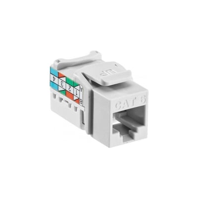 Jack RJ45 Cat 6 Blanco Nuevo