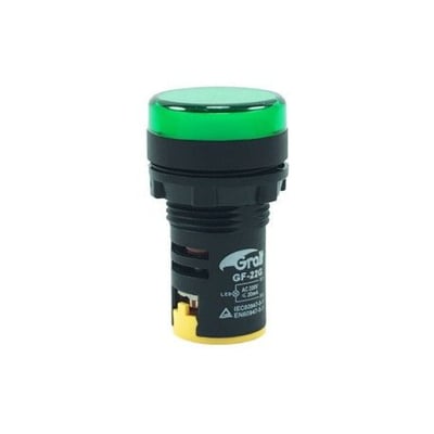 Luz Piloto LED Verde 22MM 220V AC