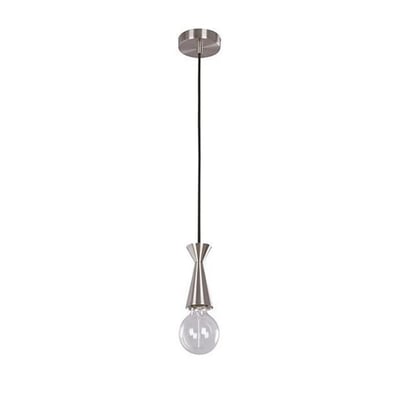 Colgante 1 Luz Pia E27 60W Niquel