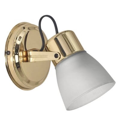 Aplique 1 Luz C/Tulipa Belen Oro E27