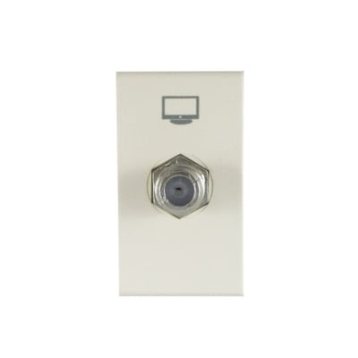 Modulo Toma Prolong. Catv Pin Fino Marfil