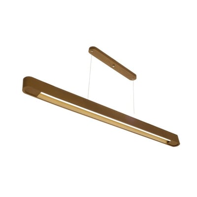 Colgante Lineal Rettangolare para Tubo LED Madera