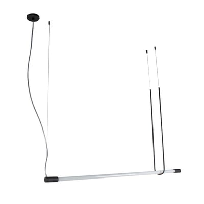 Colgante Traco para Tubo LED 120CM Negro