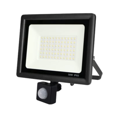 Proyector LED C/ Sensor 50W 6500K IP65