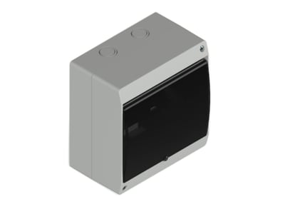 Tablero Adosar Ext. P/TM 8 bocas c/tapa - Gris. GENROD