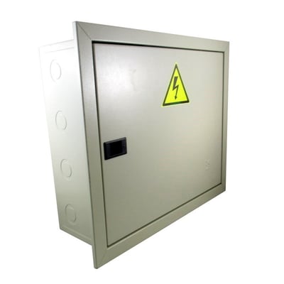 Tablero Emb. Metal DIN 12TM C/Barra Neutro < 63A